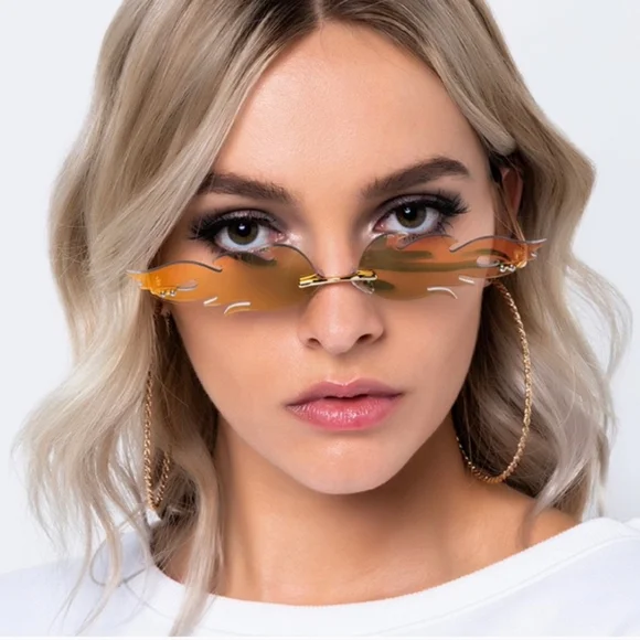 Flame statement sunglasses